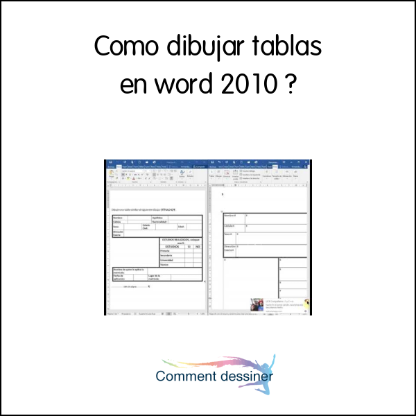 Como dibujar tablas en word 2010